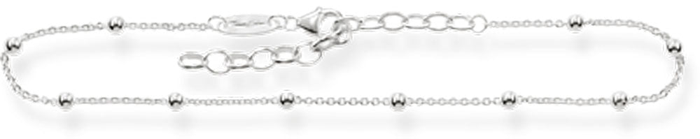 Fußkette mit Dots - 925 Sterling Silber