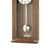Nussbaumfarbene Regulator-Wanduhr mit Pendel und Messingpendelgewicht