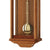 AMS Regulator Wanduhr mit massivem Kirschbaumgehäuse und Pendel, Detailansicht unten.