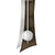 Wanduhr mit Nussbaumgehäuse und rundem Pendelgewicht aus Metall