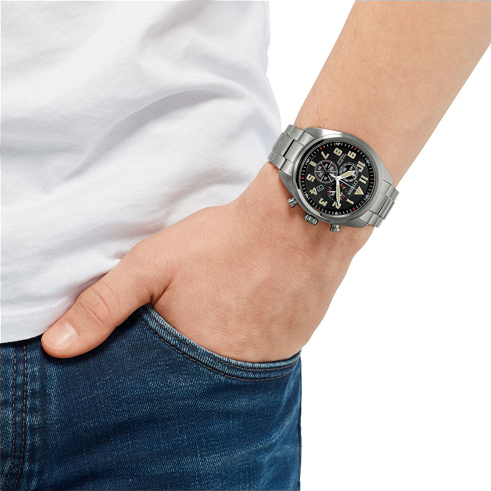 Citizen Super Titanium AT2480-81E Uhr • Eco-Drive • Saphirglas
