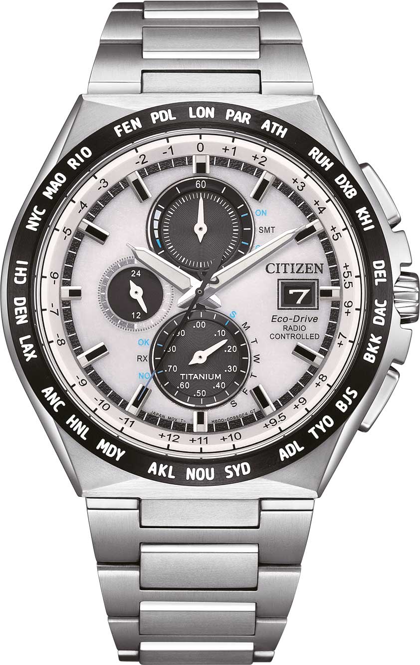 Citizen Radio-Controlled AT8238-84A Uhr • Eco-Drive • Super Titanium