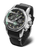 Vostok Europe Herren-Armbanduhr: schwarzes Lederarmband, silbernes Gehäuse, schwarzes Zifferblatt