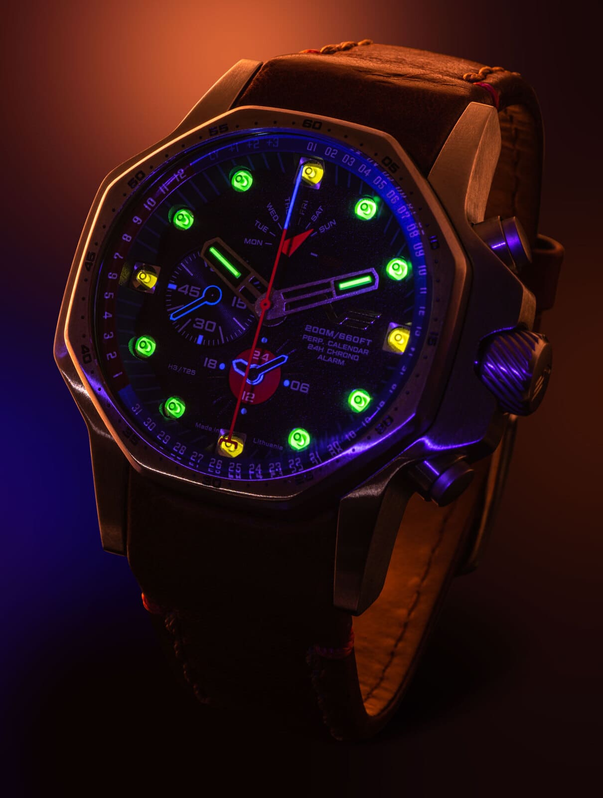 Herrenuhr Chronograph - Vostok Europe Modell: YM86-640A696 - Serie: Atomic Age