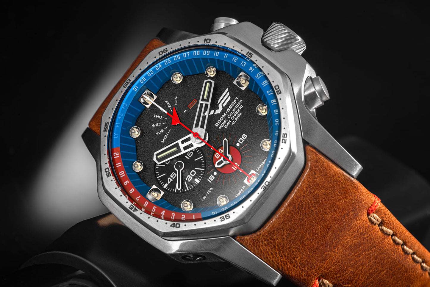 Herrenuhr Chronograph - Vostok Europe Modell: YM86-640A696 - Serie: Atomic Age