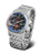 Herrenarmbanduhr Vostok Europe mit Edelstahlarmband, blauem Lünette, schwarzem Zifferblatt