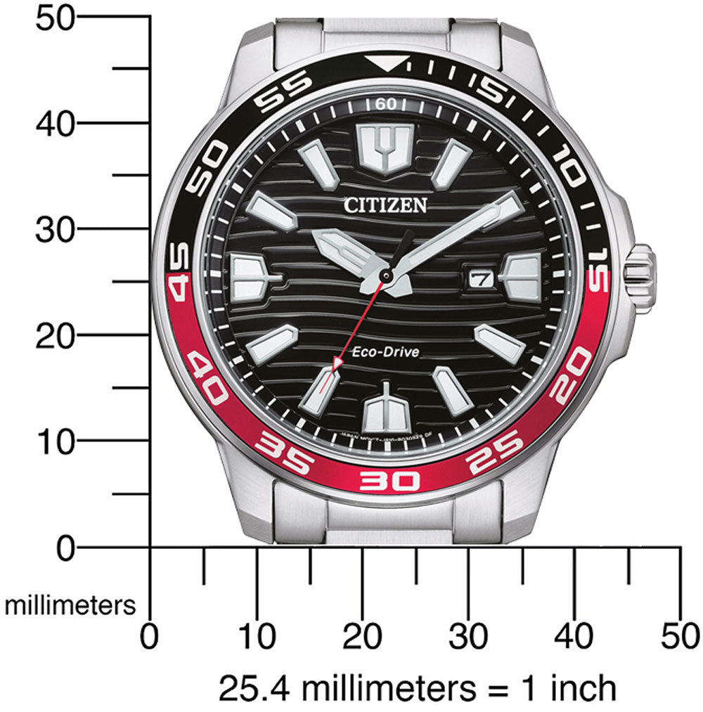 Citizen Sports AW1527-86E Uhr • Eco-Drive Solarantrieb • Edelstahl