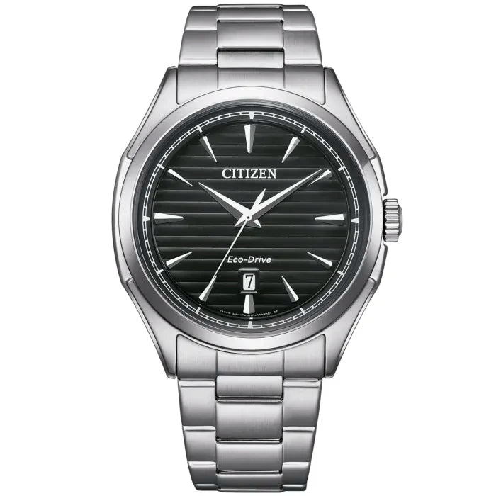 Citizen Classic AW1750-85E Herren Armbanduhr Schwarz • Eco-Drive Solar • Mineralglas