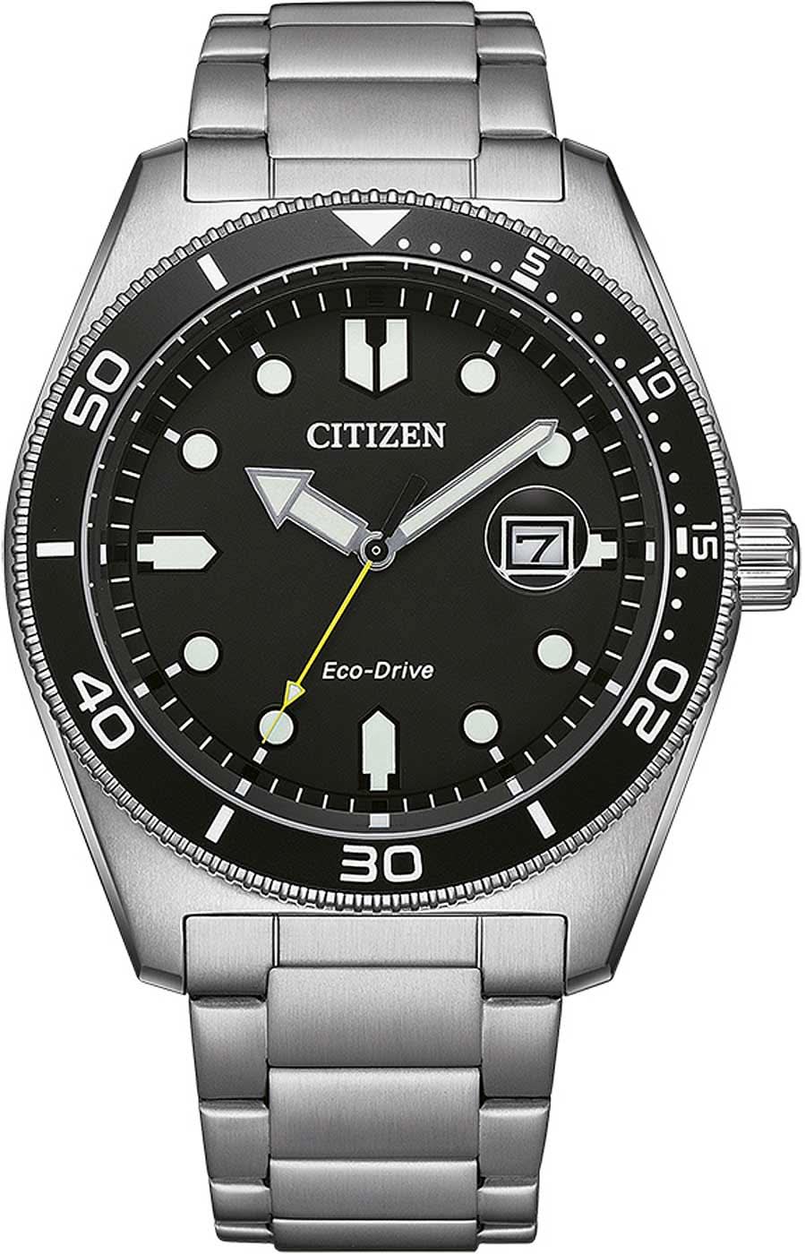 Citizen Eco-Drive AW1760-81E Herrenuhr • Eco-Drive Solarantrieb • Robustes Edelstahlgehäuse