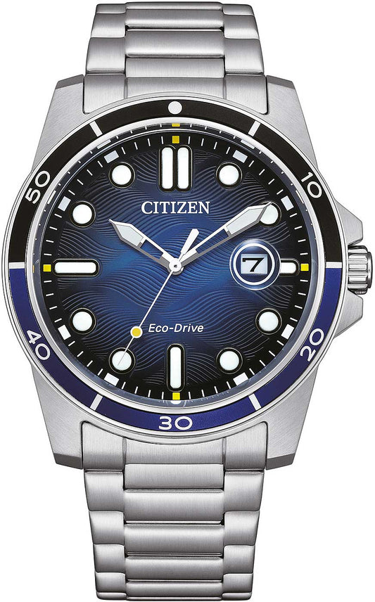 Citizen AW1810-85L Herrenuhr • Eco-Drive Solar-Antrieb • 10 Bar Wasserdicht