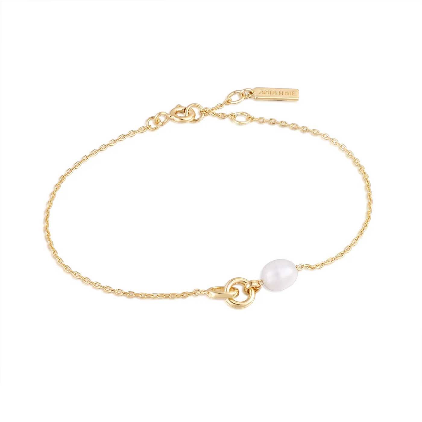 ANIA HAIE B043-01G Armband mit Perlen Anhänger