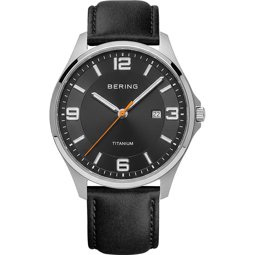 Bering Titanium 16040-402 Herren Armbanduhr • Saphirglas • Ultraflaches Titangehäuse