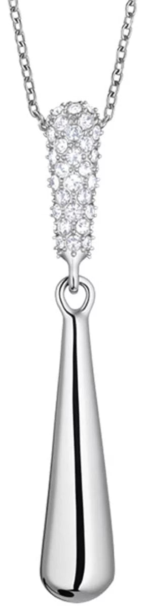 Arctic Pavé Halskette: Eleganter Edelstahl Anhänger Funkelnde Zirkonia - BERING Modell: 454-17-500