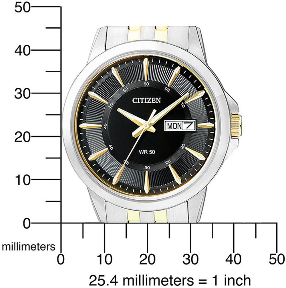 Citizen Elegance BF2018-52EE Uhr • Edles Bicolor-Design • Tag-Datum-Anzeige
