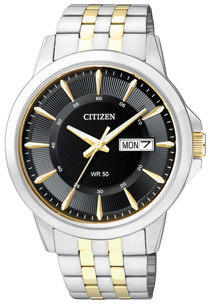 Citizen Elegance BF2018-52EE Uhr • Edles Bicolor-Design • Tag-Datum-Anzeige
