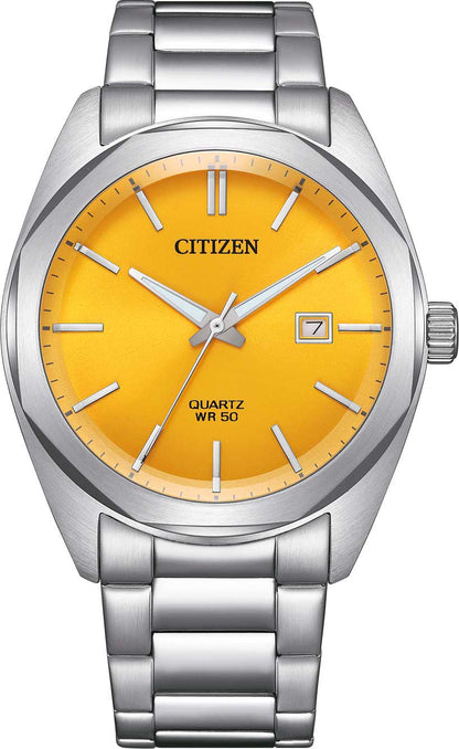 Citizen Gents BI5110-54Z Uhr • Oranges Zifferblatt • Edelstahl
