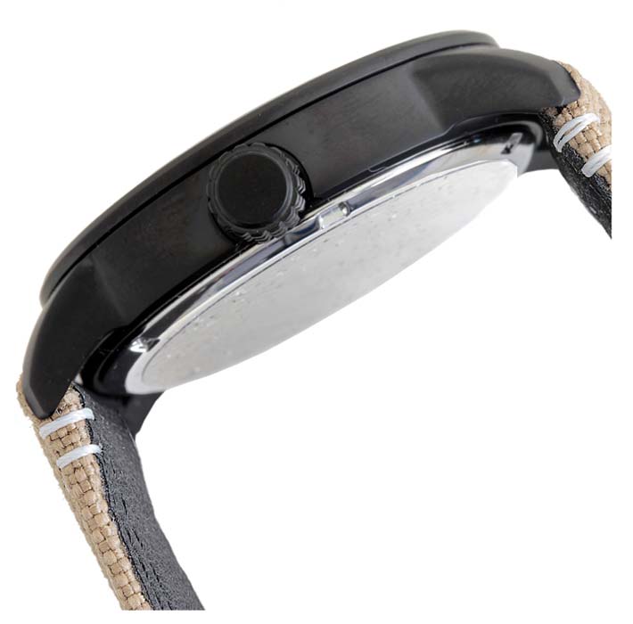 Citizen BM8476-23EC Herrenuhr • Eco-Drive Solarantrieb • Schwarzes Canvas-Armband