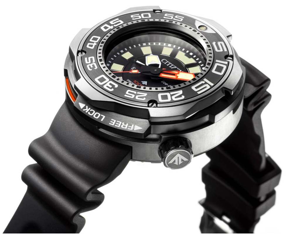 Citizen Promaster Marine BN7020-09E Uhr • 1000m Wasserdicht • Eco-Drive Super Titanium