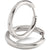 Titan-Ohrreifen für Damen, silberfarben, geschlossene Kreise, 23 mm