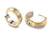 Boccia Titanium 0539-02 Kreolen Bicolor • Reintitan mit 18kt Gelbgold • Satin-mattiert und Hochglanzpoliert