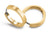 BOCCIA 0577-08 goldfarbene Creolen aus Metall, mit Verschluss