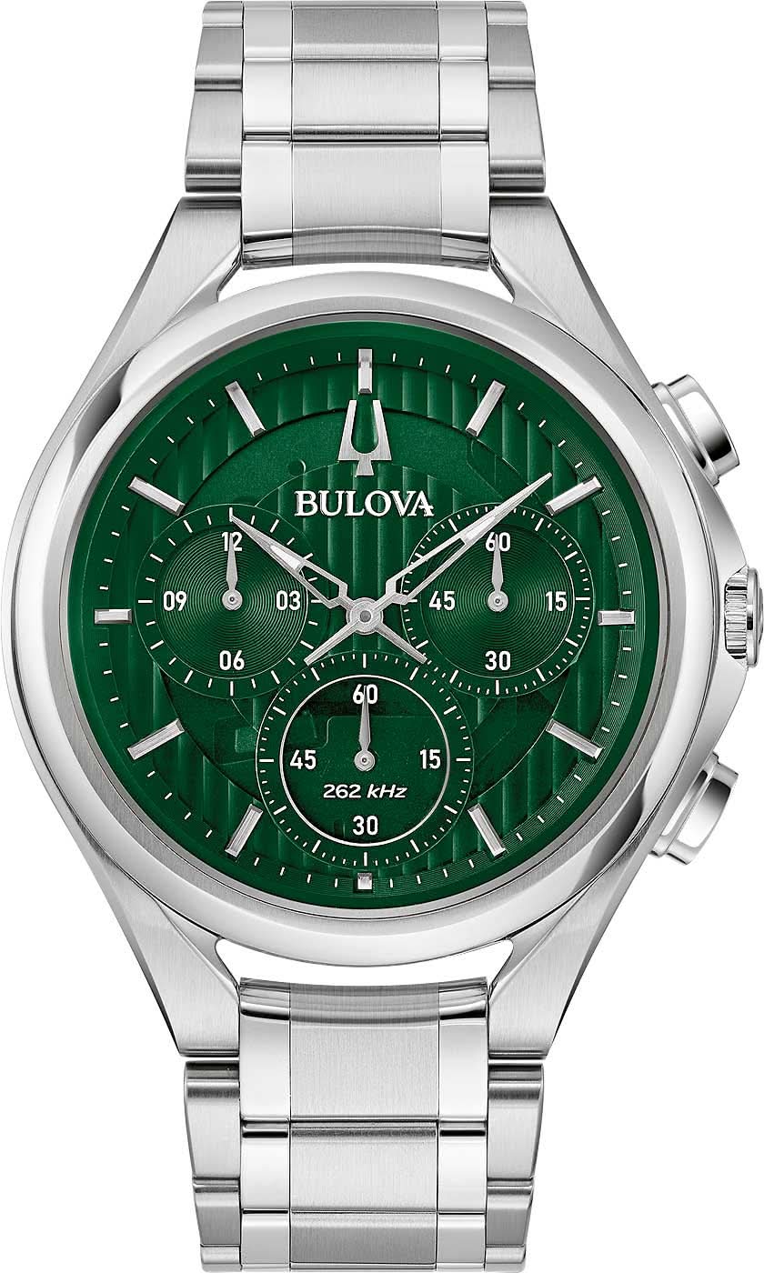 Bulova Curv 96A297 Herrenuhr • Gebogenes Chronographenwerk • 262 kHz Quarz