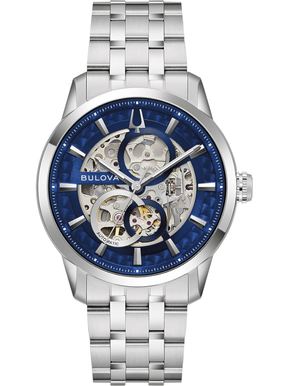 Bulova Sutton 96A331 Herren Automatikuhr • Skelettiertes Zifferblatt • Miyota 8N26 Automatikwerk
