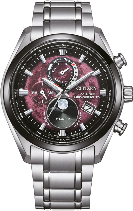 Citizen Tsuki-yomi BY1018-80X Uhr • Eco-Drive • Super Titanium
