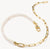 Glieder-Charm-Kette mit Connect Link, aus Silber, mit Perlen, vergoldet - Thomas Sabo Modell: C1211-430-14-L45