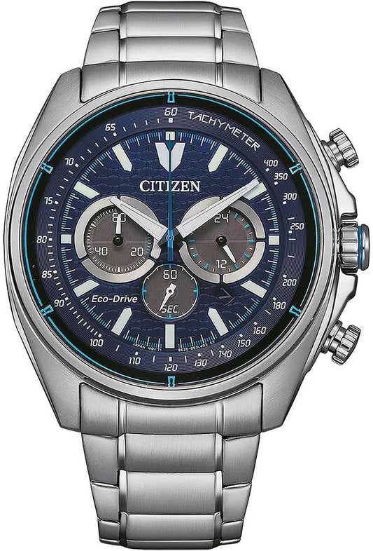 Citizen Eco-Drive CA4560-81L Uhr • Solar-Chronograph • Blaues Ziffernblatt