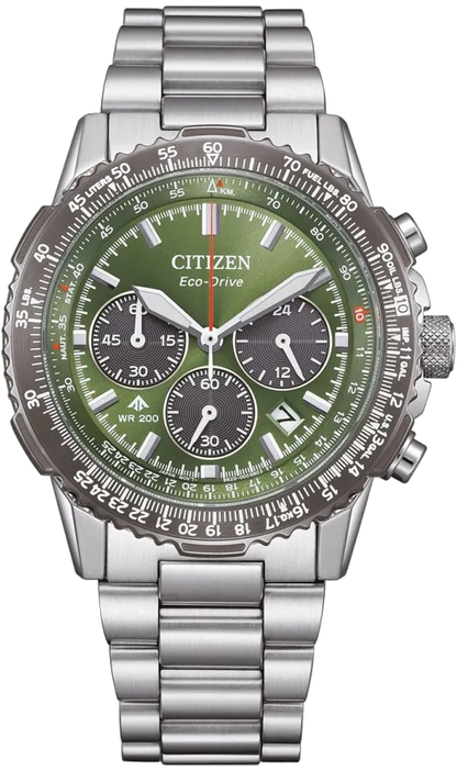 Citizen Eco-Drive CA4664-60W Uhr • Solar-Antrieb • Chronograph