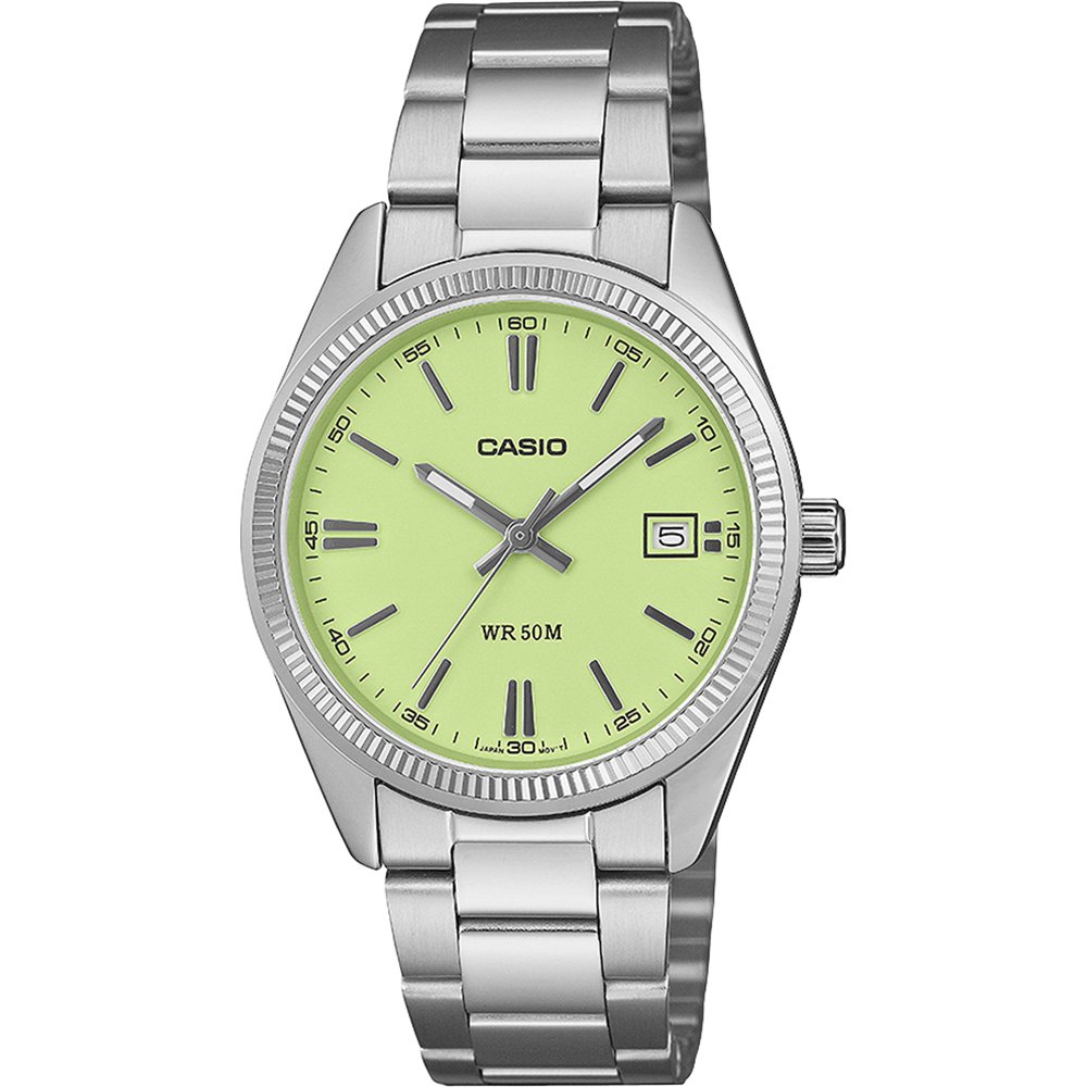 Casio Timeless UTP-1302PD-3A2VEF Armbanduhr Grün • Mineralglas • 50 m Wasserdicht