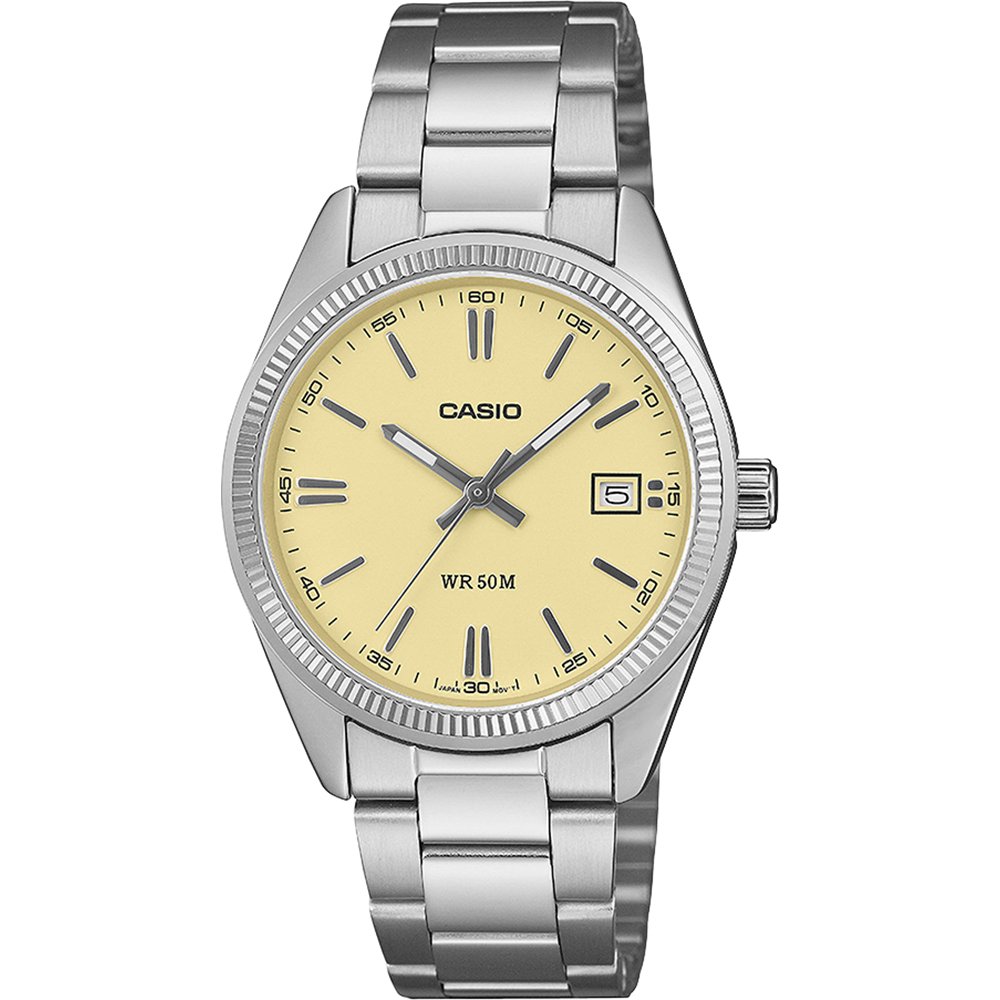 Casio Timeless UTP-1302PD-9AVEF Herren Armbanduhr Goldfarben • Mineralglas • Datum & 5 ATM