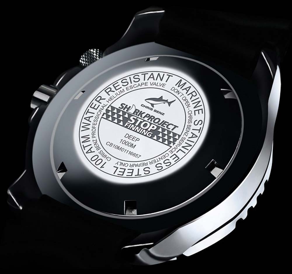 Chris Benz DEEP 1000M SHARKPROJECT Edition CB-1000A-S-KBS Herren Uhr • Automatik • Saphirglas