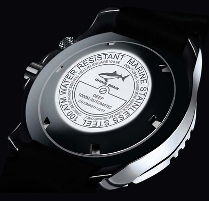 Chris Benz Deep 1000M Automatic CB-1000A-B-MB Herrenuhr • 1000m Wasserdicht • Saphirglas