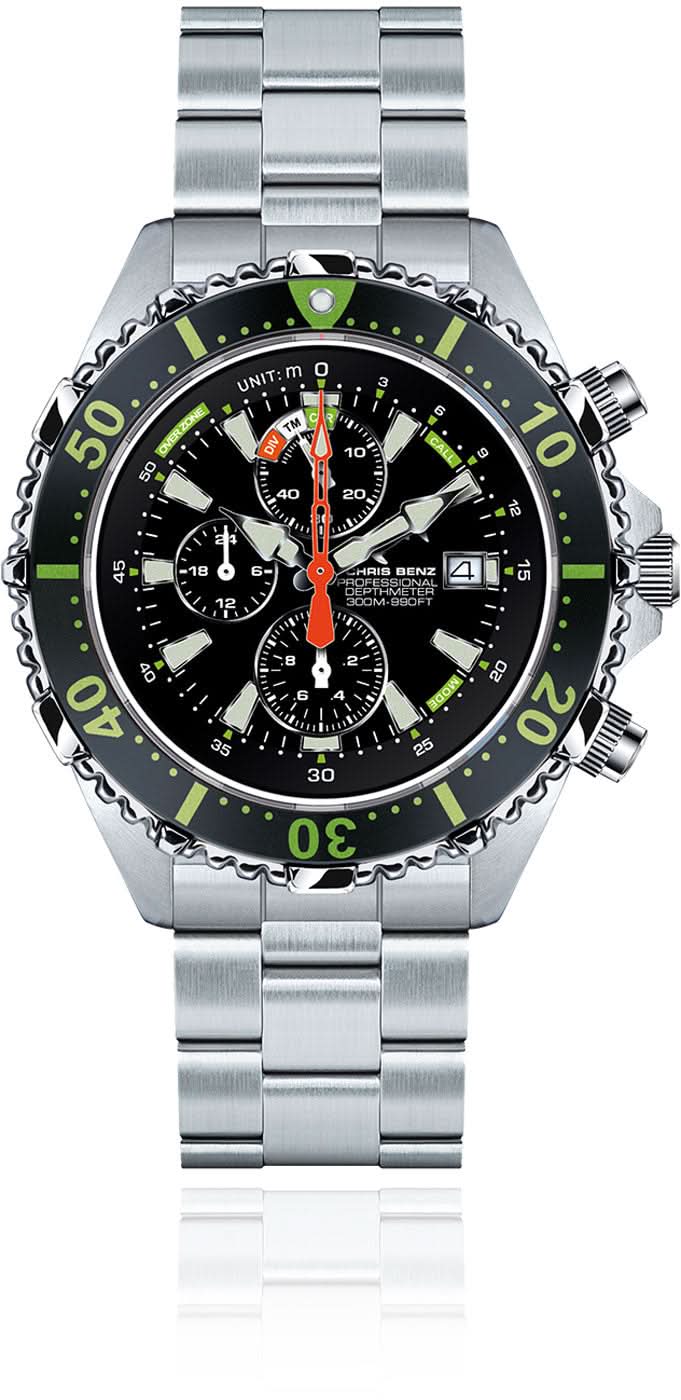 Chris Benz CB-1000-KD Men's Watch • 1000m Water Resistant • Sapphire Crystal