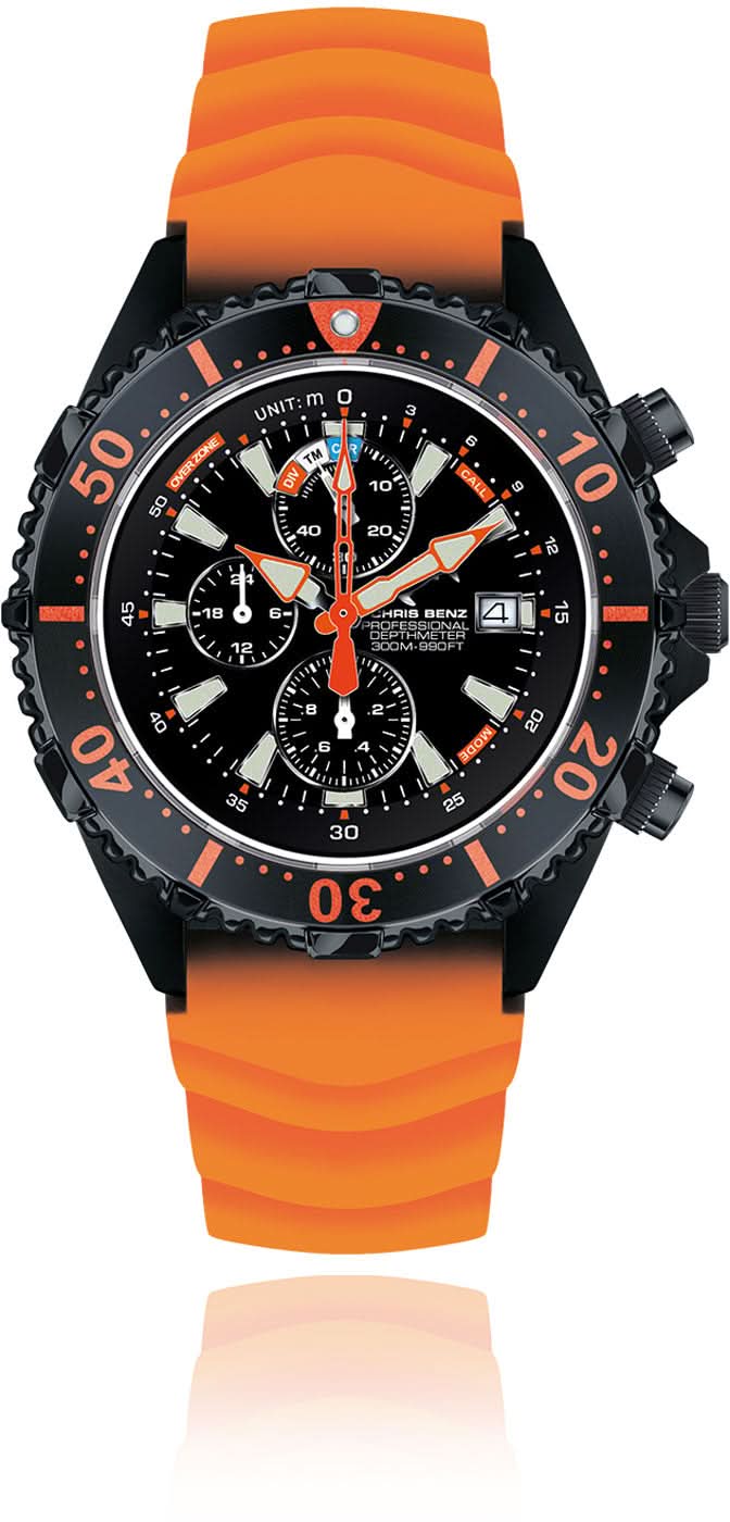 Chris Benz Depthmeter CB-C300X-RS-KBO Herrenuhr • 300m • Saphir