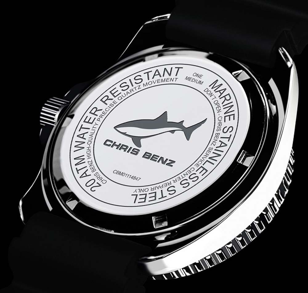 Chris Benz One Midsize CBM-SI-KB-SI Damen Uhr • Saphirglas • 20 bar