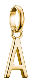 Thomas Sabo Charm-Anhänger, Buchstabe "A", aus Silber, vergoldet