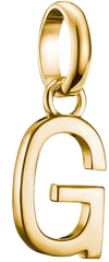 Thomas Sabo Charm-Anhänger, Buchstabe "G", aus Silber, vergoldet
