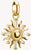 Thomas Sabo Charm-Anhänger, Sonne mit weißen Edelsteinen, aus Silber, vergoldet - Thomas Sabo Modell: CC1246-414-14