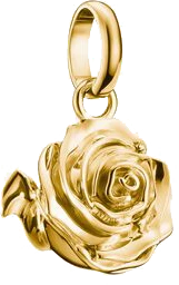 Charm-Anhänger, Rosenblüte aus Silber, vergoldet - Thomas Sabo Modell: CC1263-413-39