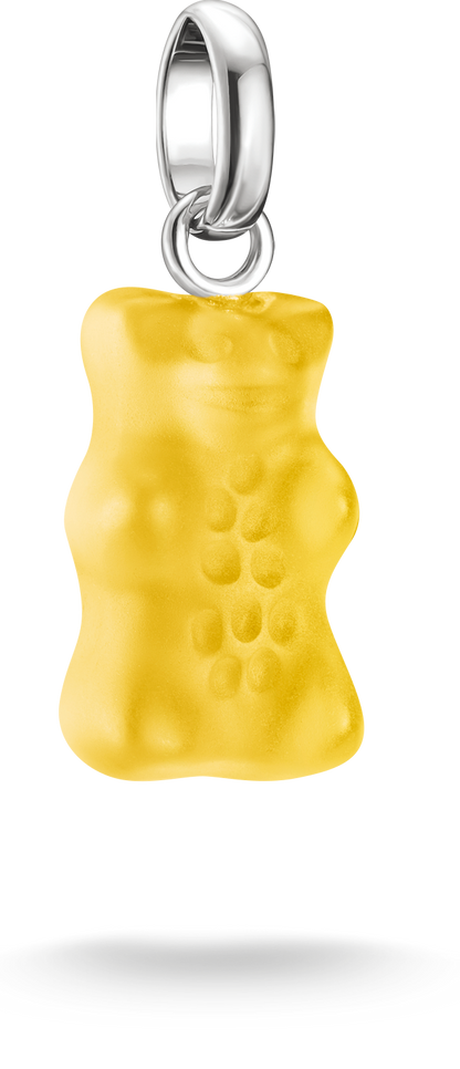 Charm-Anhänger, Goldbär aus Glas, gelb, aus Silber - Thomas Sabo Modell: CC1275-017-4