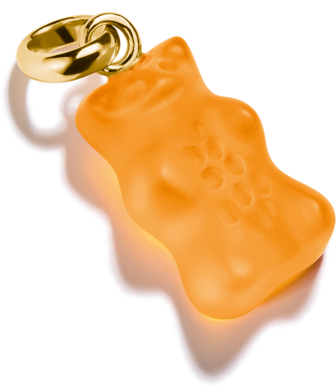 Thomas Sabo Charm-Goldbären-Anhänger in Orange Connect vergoldet