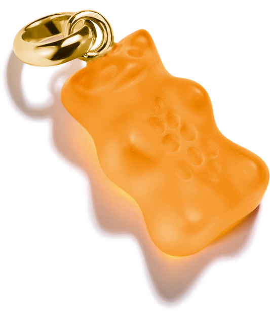 Thomas Sabo Charm-Goldbären-Anhänger in Orange Connect vergoldet