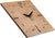huamet Wanduhr 30x30x3,7 cm Holz • Lautloses Quarzwerk • Modernes Design