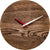 huamet Wanduhr 30x30x4,3 cm Holz • Uhrsprung rund • Altes Holz