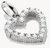 Charm-Anhänger, Herz mit Edelsteinen besetzt aus Silber - Thomas Sabo Modell: CC1237-051-14