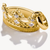 Charm-Anhänger, Krone mit weißen Edelsteinen, aus Silber, vergoldet - Thomas Sabo Modell: CC1247-414-14