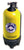 Gelbe CITIZEN-Flasche mit AQUALAND-Aufdruck und Verschluss oben